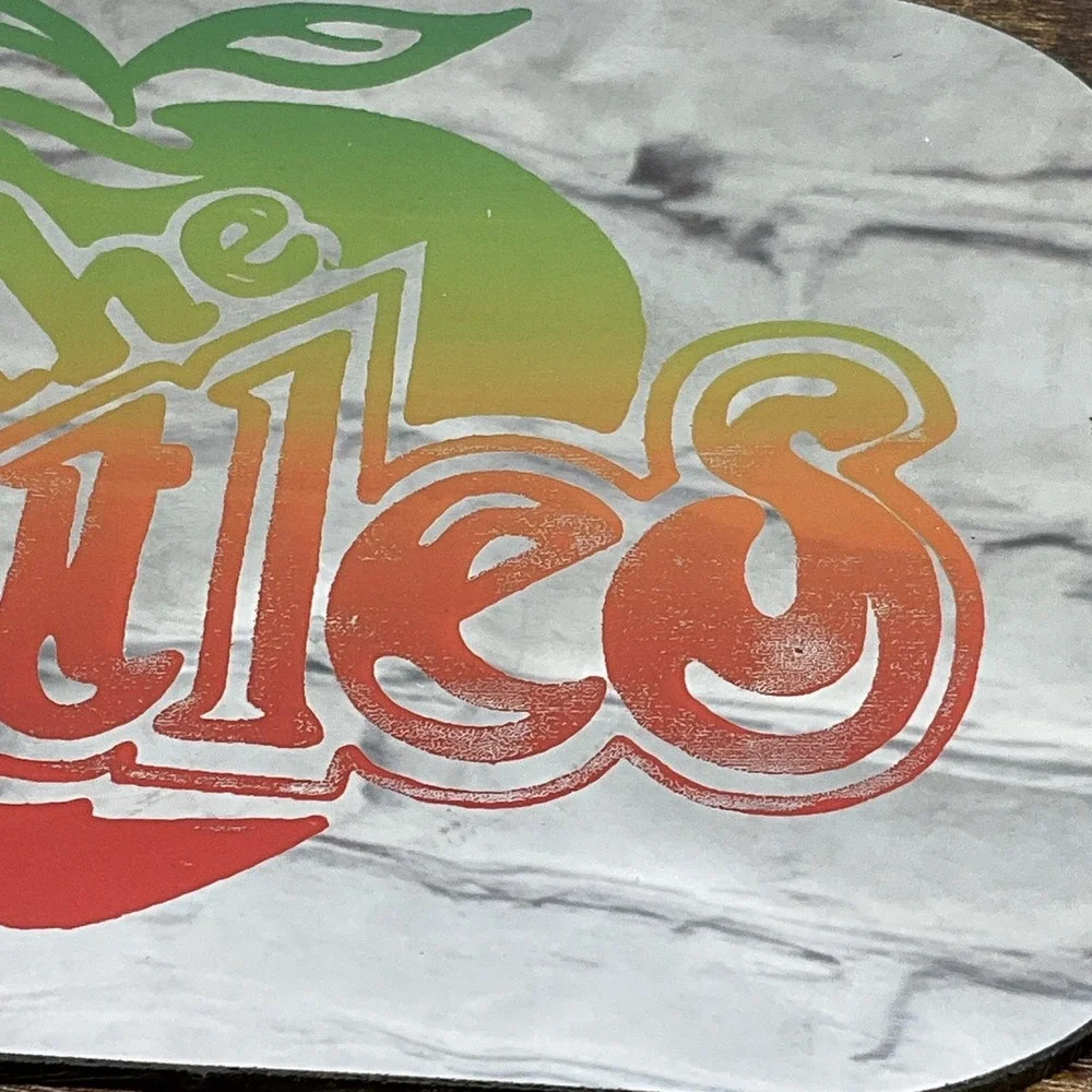 Vintage Beatles‎ Double Sided Carnival Mirror Big Apple Wall Art 9x5 1980's Rare